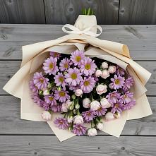 Букет цветов из:  Розы и Хризантемы в Озерецкий