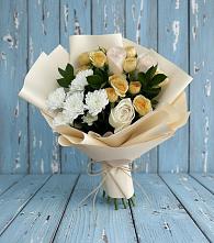 Букет цветов из:  Розы и Хризантемы в Озерецкий