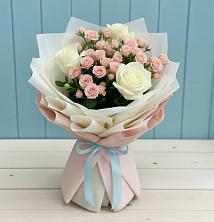 Букет цветов из:  Розы в Озерецкий