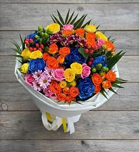 Букет цветов из:  Розы и Хризантемы в Озерецкий