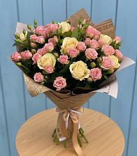 Букет цветов из:  Розы в Озерецкий