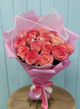 Букет 15 Розовых роз Равель #REPLACE_PRED# Озерецкий