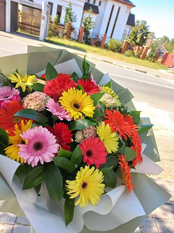 Букет цветов из: Герберы в Озерецкий