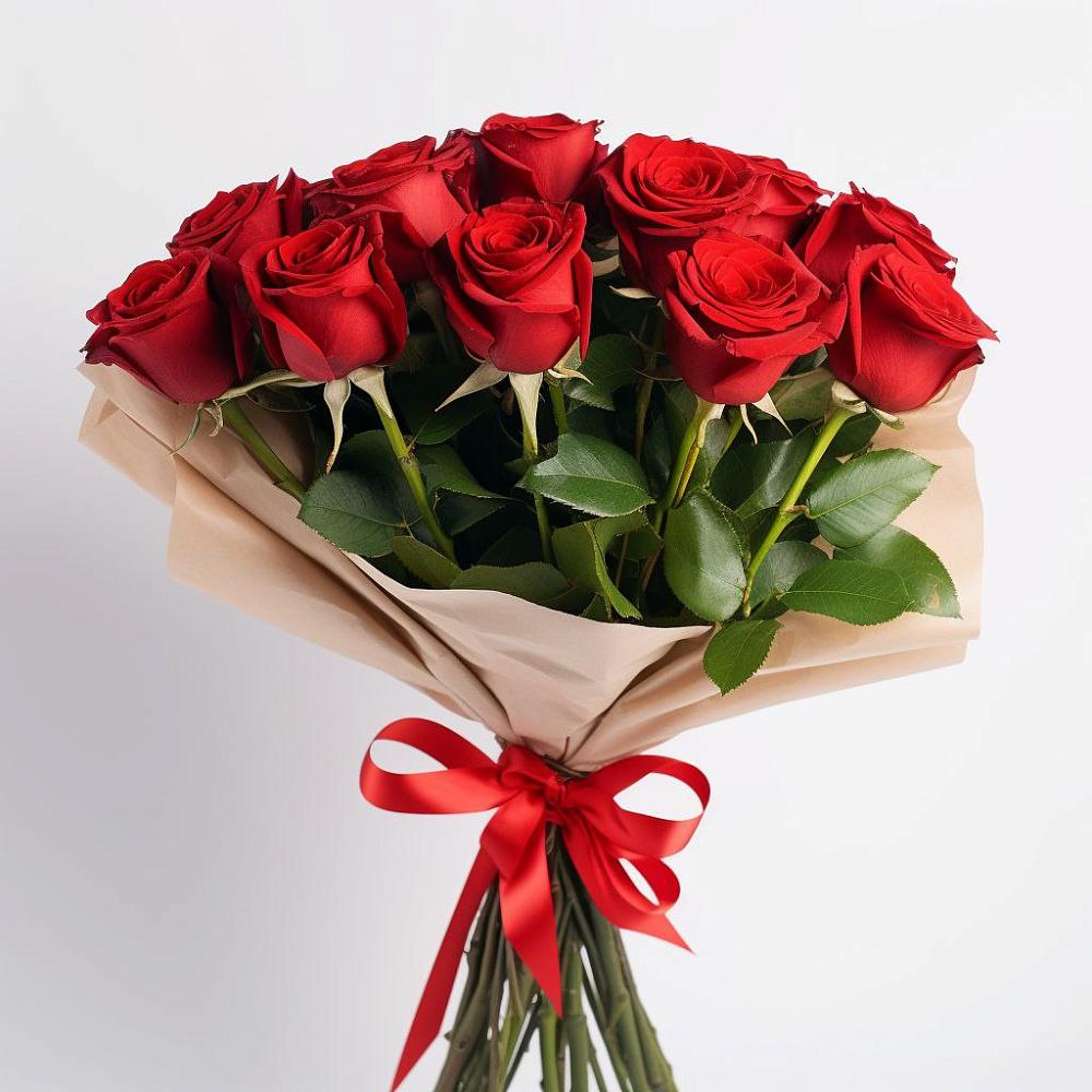 Букет 11 Красных роз Эдлесс Лав в Озерецкий